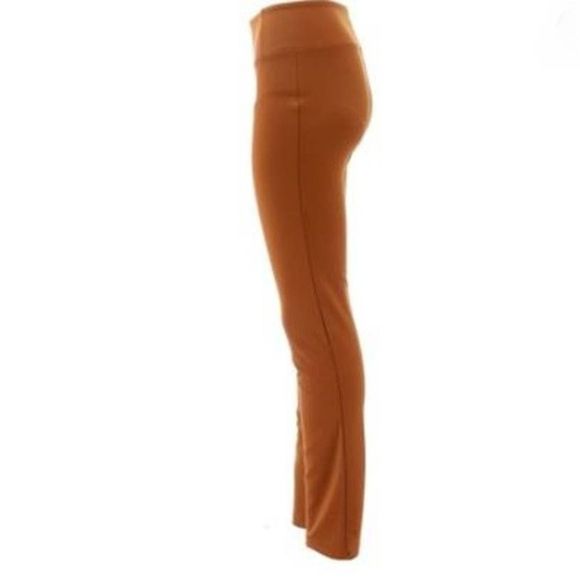 Women With Control Pants Womens 3X Petite Bootcut Tummy Slims Copper Brown 3XP - Picture 2 of 10